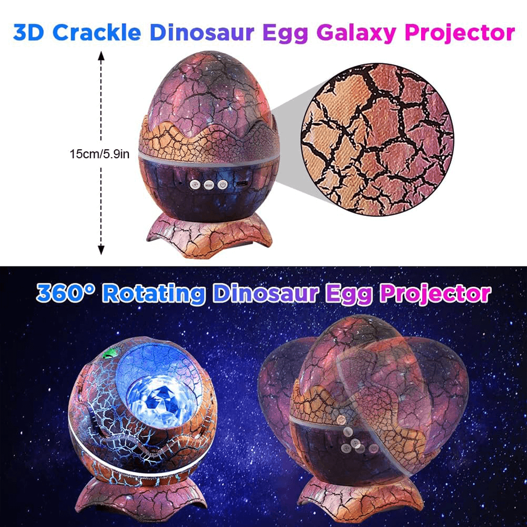 Projecteur de galaxie d'œufs de dinosaure